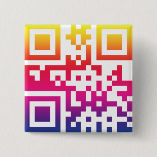 Peace ☮ Symbol -- QR Code Button