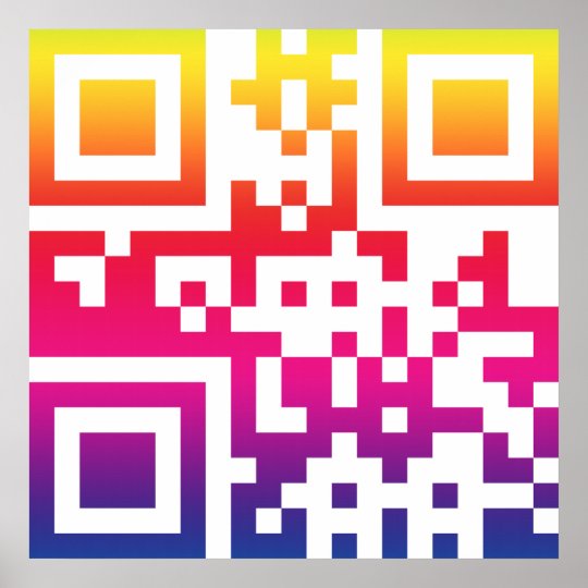 Peace ☮ Symbol -- QR Code Poster | Zazzle.com