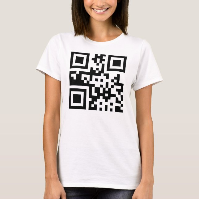 Peace ☮ Symbol -- QR Code T-Shirt (Front)
