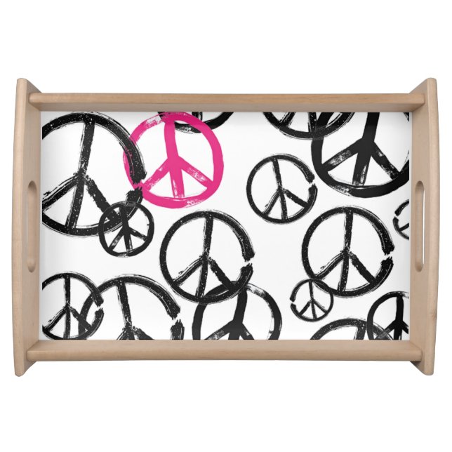 Peace symbol serving tray (Front)