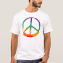 PEACE Symbol sign - 1960s No War Hippie Tie-Dye T-Shirt