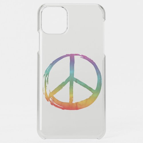 PEACE Symbol sign _ 60s Colorful Hippie Tie_Dye  iPhone 11 Pro Max Case