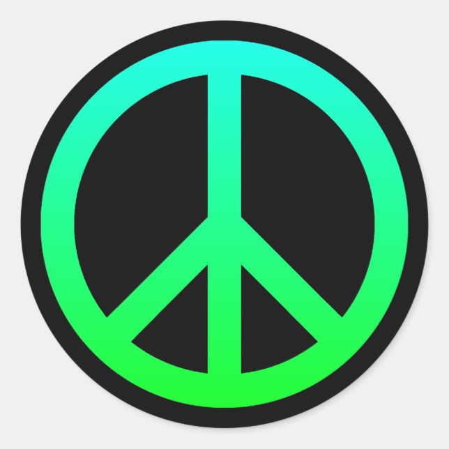 Peace Symbol Sticker (Front)