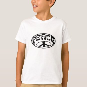 Peace & Symbol T-shirt by Method77 at Zazzle