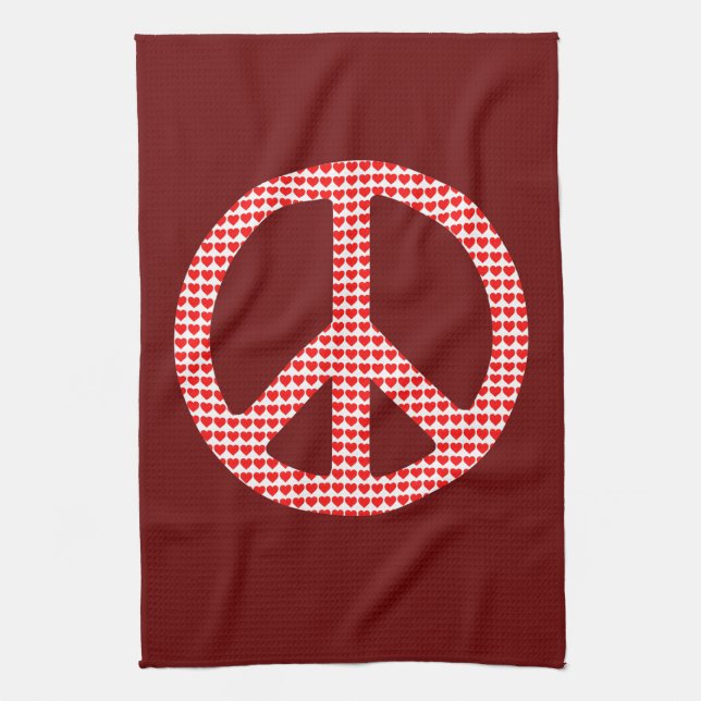 Peace Symbol Towel (Vertical)