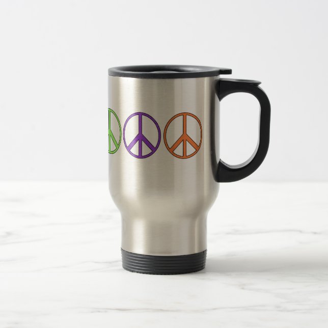 Peace Symbol Travel Mug (Right)