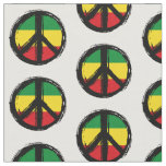 Peace Symbol with Reaggae Fabric