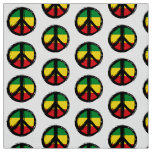 Peace Symbol with reaggae style Fabric