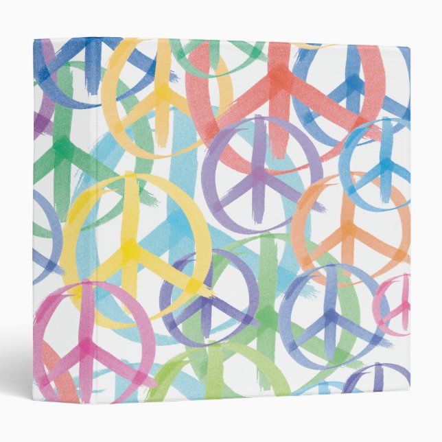 Peace Symbols Art Binder (Front/Spine)