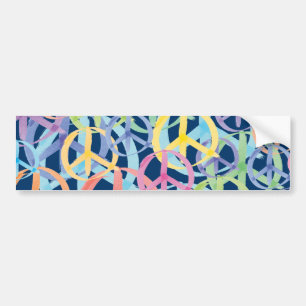 Peace Symbols Art Bumper Sticker