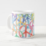 Peace Symbols Art Giant Coffee Mug