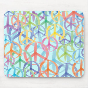 Peace Symbols Art Mouse Pad