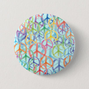 Peace Symbols Art Pinback Button