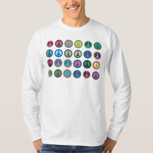 Peace Symbols in Color T_Shirt