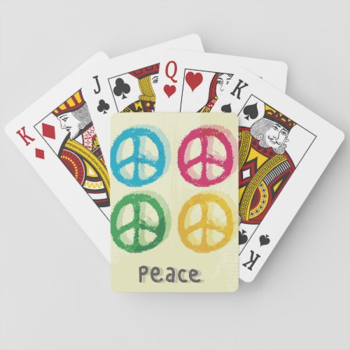 Peace Symbols Playing Cards