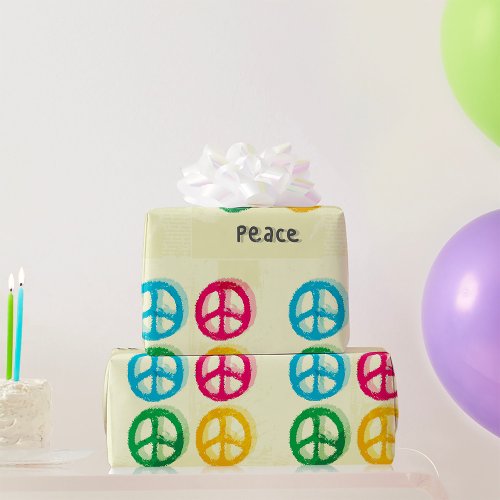 Peace Symbols Wrapping Paper