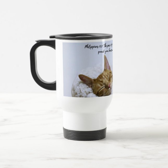 Peace That Passes All....Cat Travel Mug –  (Left)