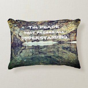 Peace That Passes Understanding Inspirational Accent Pillow