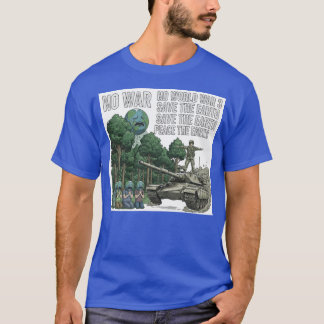 Peace The Earth" Anti-War Tank & Earth Character V