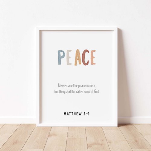 Peace the fruit of the spirit poster