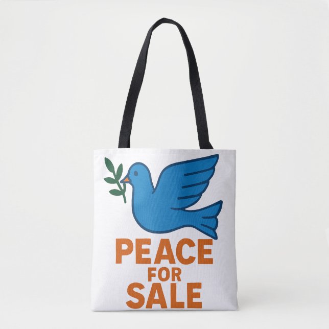 Peace Themed Tote Bag (Front)