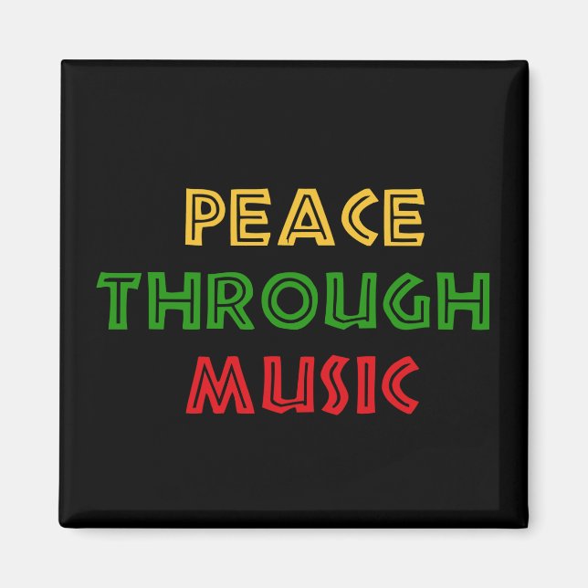 Peace Through Music Magnet (Front)