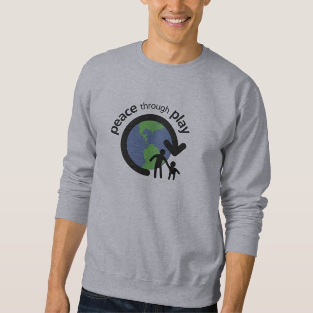 Peace through Play Sweatshirt (Front)