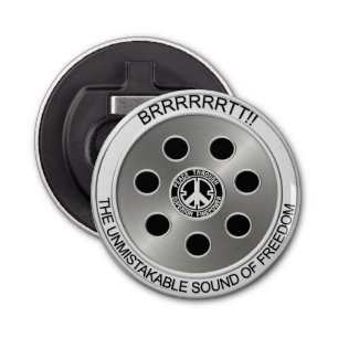 "Peace Through Superior Firepower" Bottle Opener