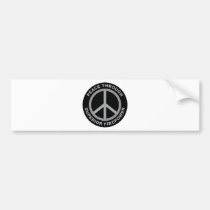 Peace Through Superior Firepower Bumper Sticker
