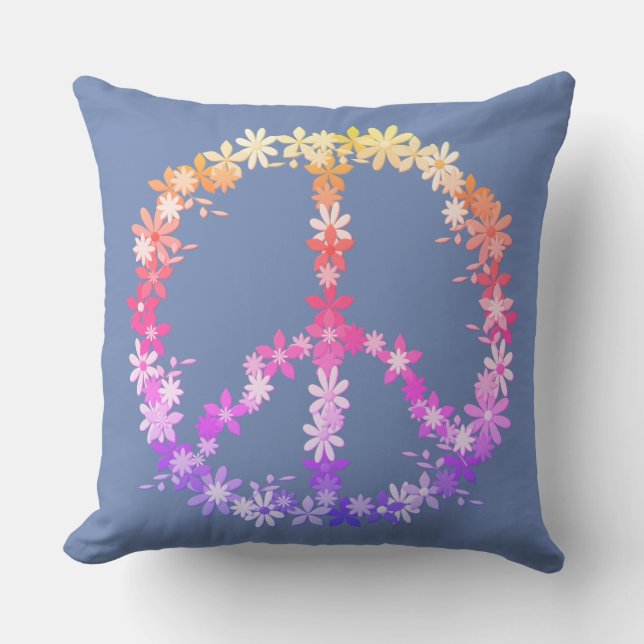 Peace Throw Pillow (Front)