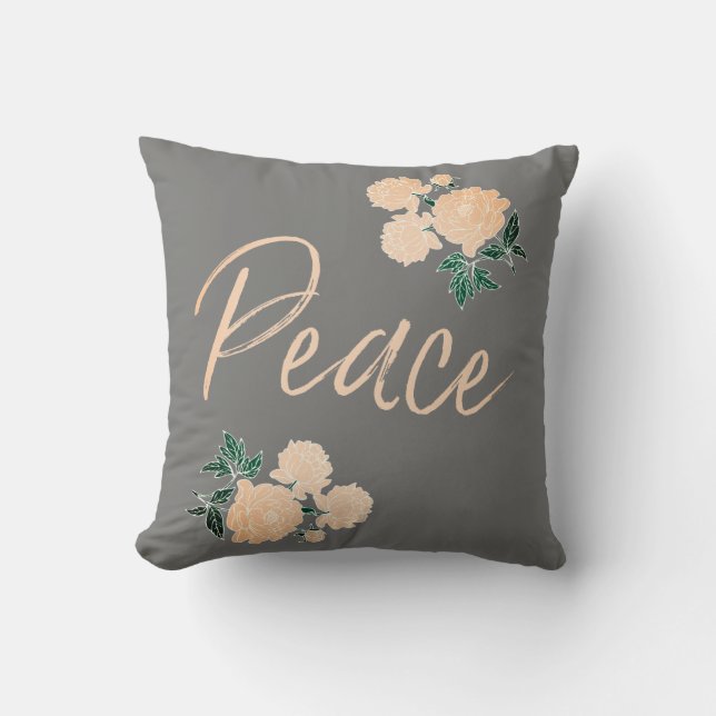 Peace Throw Pillow (Front)