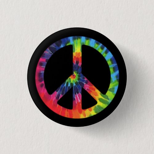 Peace Tie_dye Button