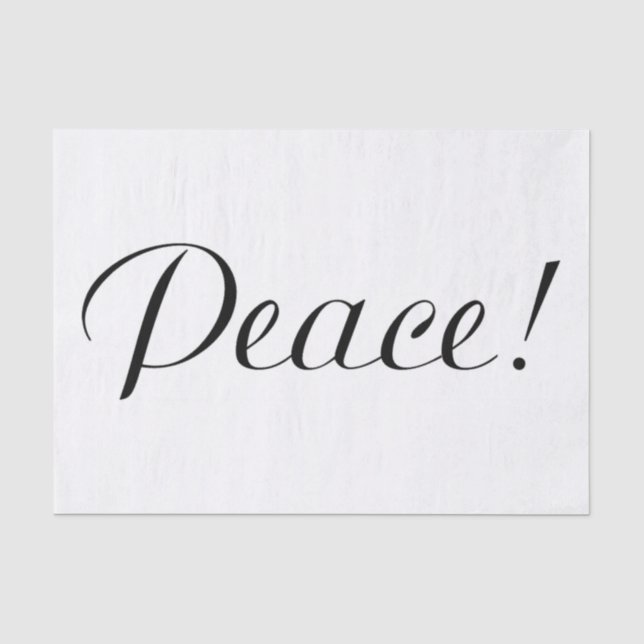 PEACE TISSUE PAPER (Front)