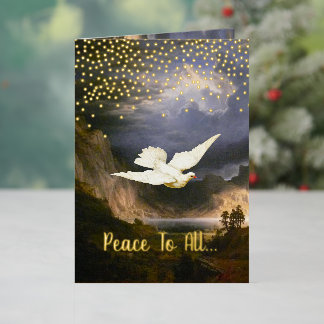 Peace To All Joy to the World Christmas Cards