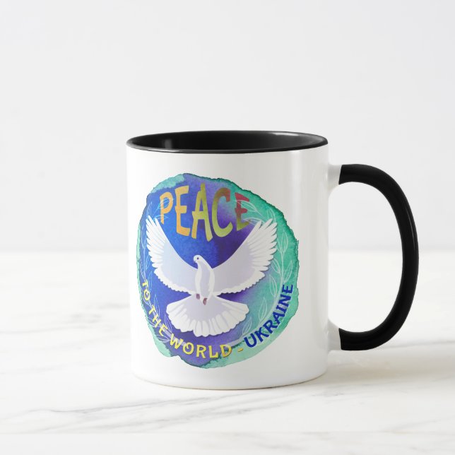 Peace to the World - Ukraine   Mug (Right)