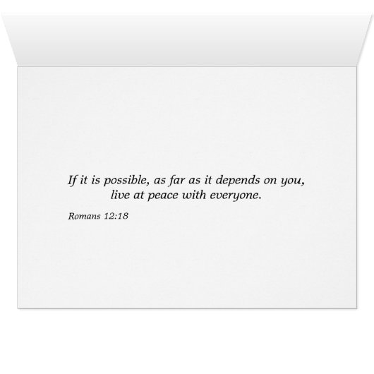 Peace to this place (Inside Horizontal (Bottom))