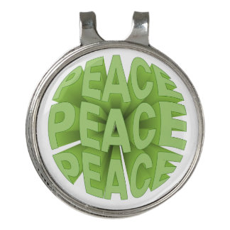 peace tote bag golf hat clip