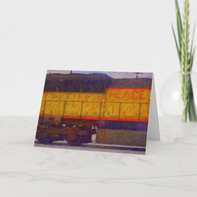 Peace Train Holiday Card (Front)