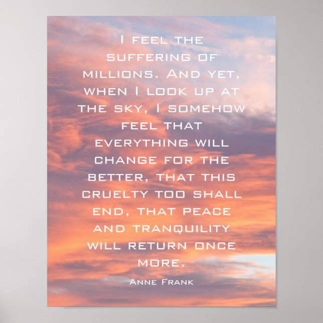 Peace & Tranquility Encouraging Quote Poster (Front)