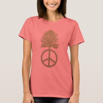 Peace-tree-grn-t T-shirt by kbilltv at Zazzle