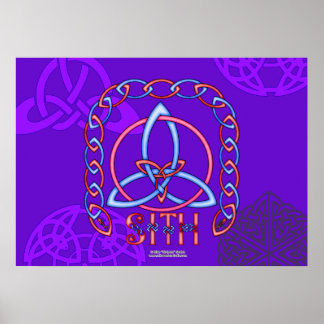 Peace Triquetra Poster