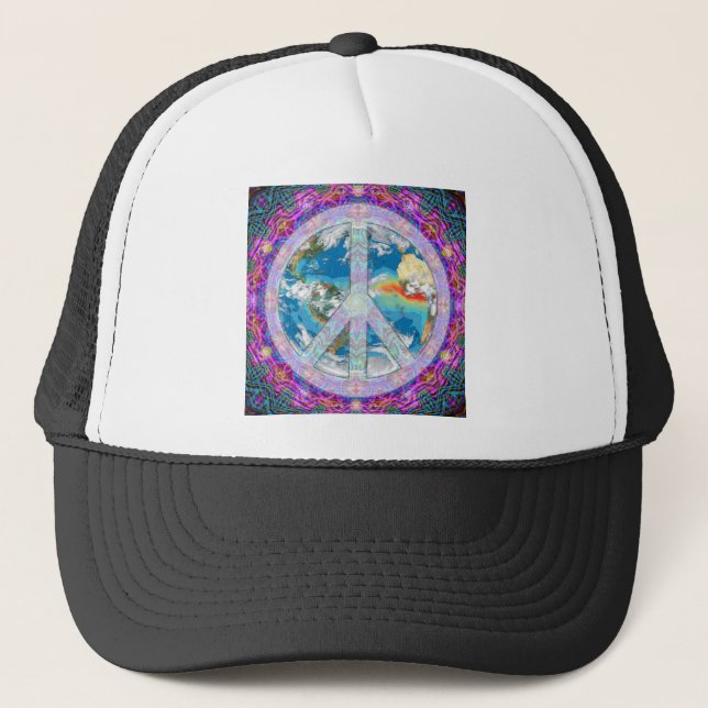 Peace Trucker Hat (Front)