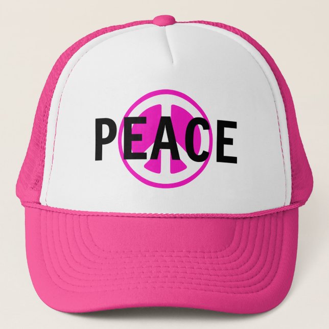 Peace Trucker Hat (Front)