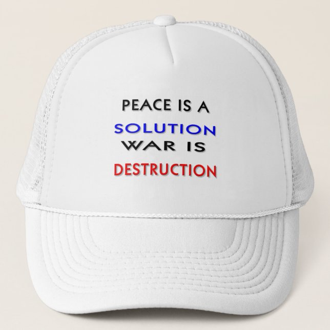 Peace Trucker Hat (Front)