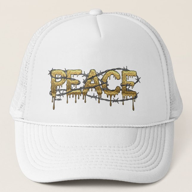 Peace Trucker Hat (Front)