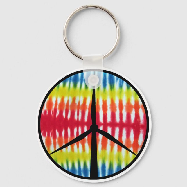 Peace Turbine Keychain (Front)