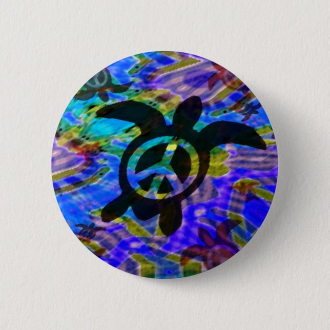 Peace Turtle Buttons (Front)