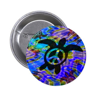 Peace Turtle Buttons