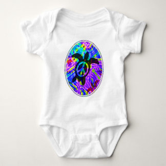 Peace Turtle Infant Baby Bodysuit