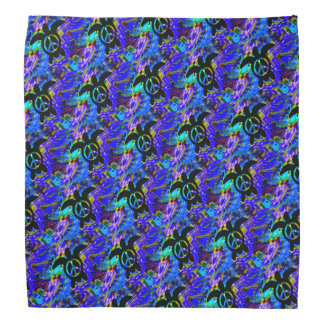 Peace Turtle Pattern Bandana